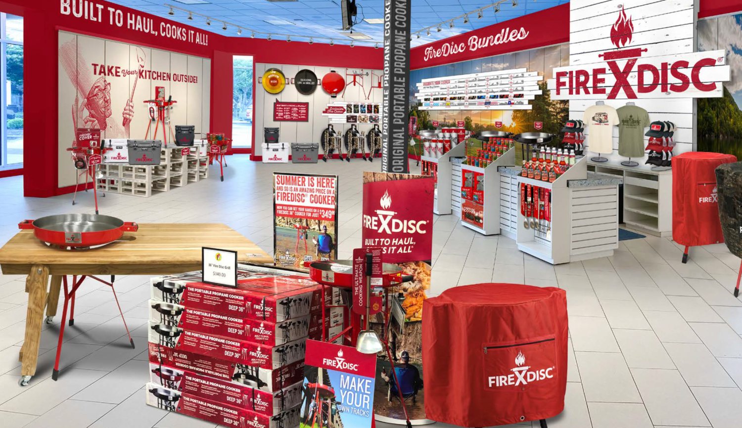 Outdoor cooking manufacturer FIREDISC Cookers is set to open its flagship store in the LaCenterra Shopping Center Nov. 1. The store will feature cookers and accessories as well as advice on how to safely enjoy outdoor cooking.