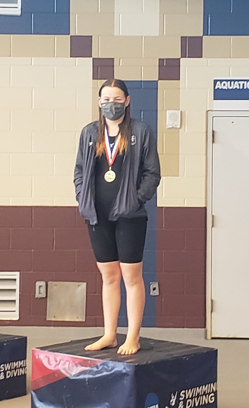 Jordan High’s Kaeli White is the District 21-5A champion in the 500 freestyle and a silver medalist in the 100 backstroke.