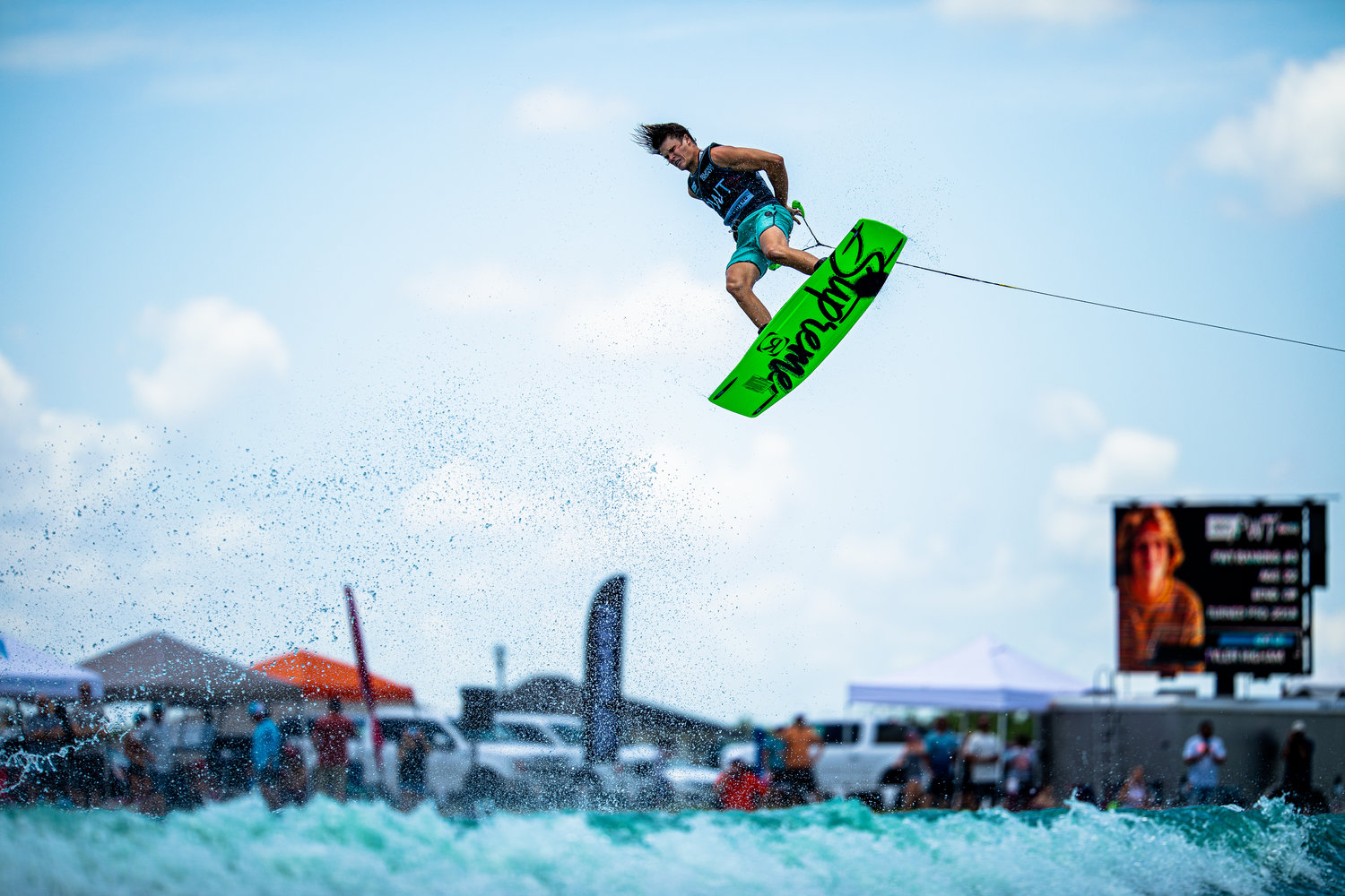 The 2021 Pro Wakeboard, Pro Wakesurf and Junior Pro Wakeboard tours were held in Katy on June 11-12. In pro men wakeboarding, Sam Brown ran away with the finals win with a score of 90. In pro men wakesurfing, Sean Silveira took first with a score of 91.66.