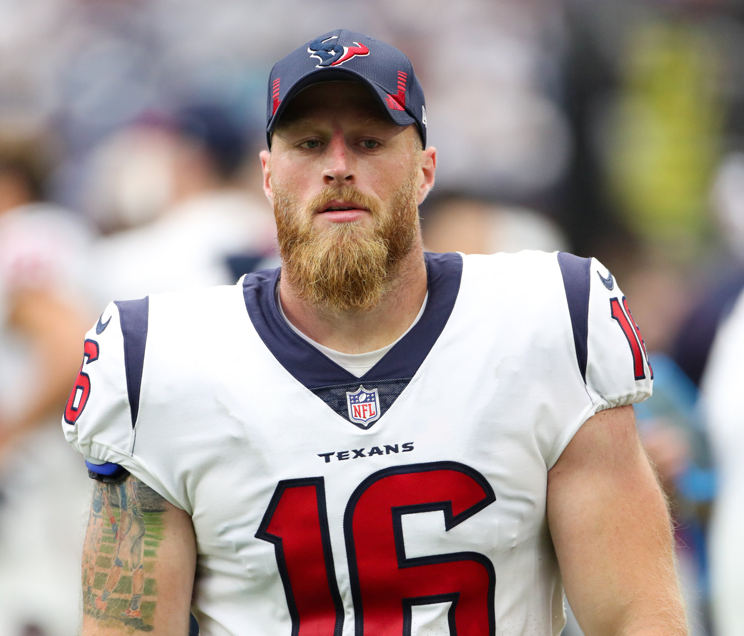 Houston Texans kicker Joey Slye during the second half of an NFL game between the Houston Texans and the Jacksonville Jaguars on September 12, 2021 in Houston, Texas.