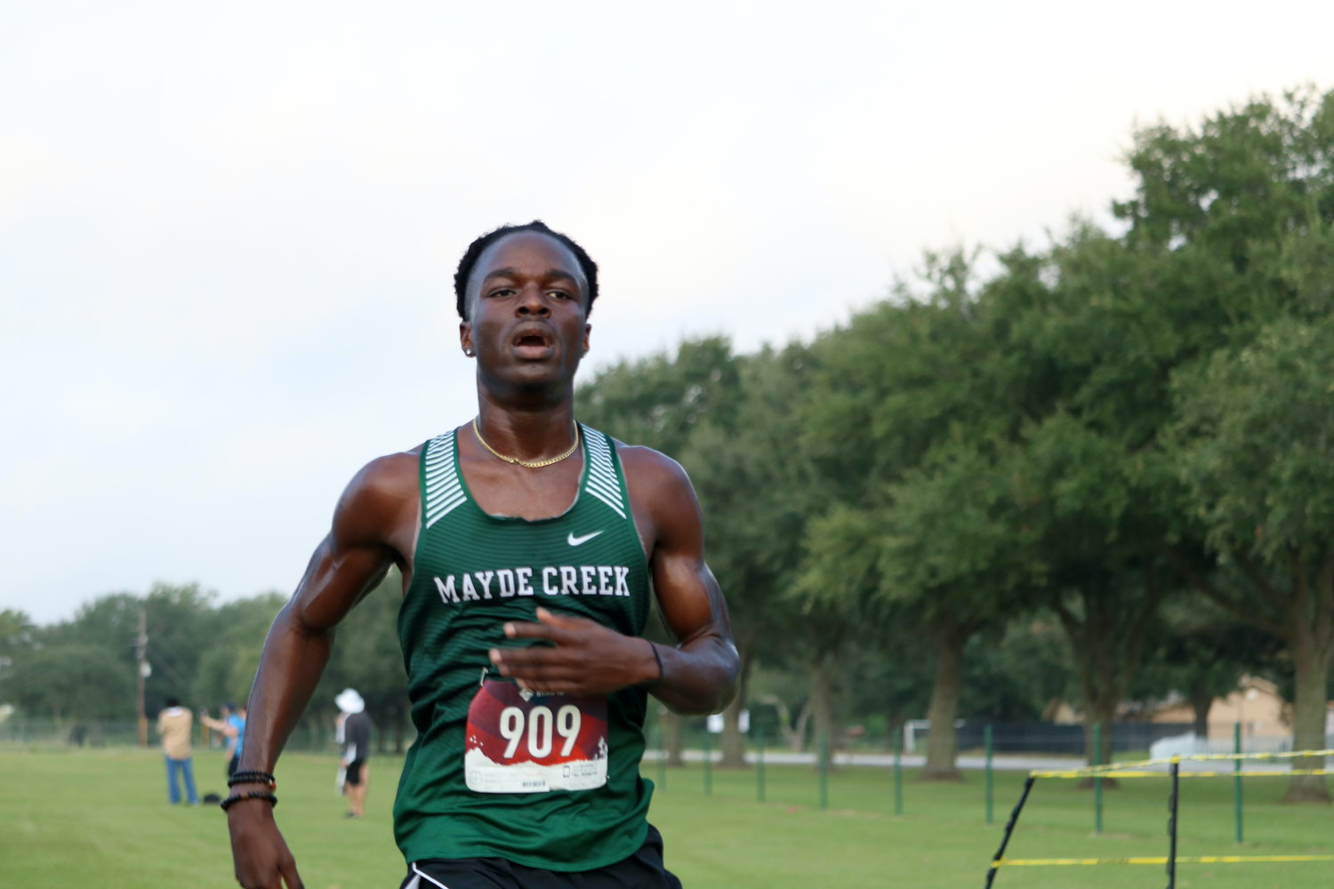 David Livingston finishes second at the Tuesday's District 19-6A meet at Paul Rushing Park.