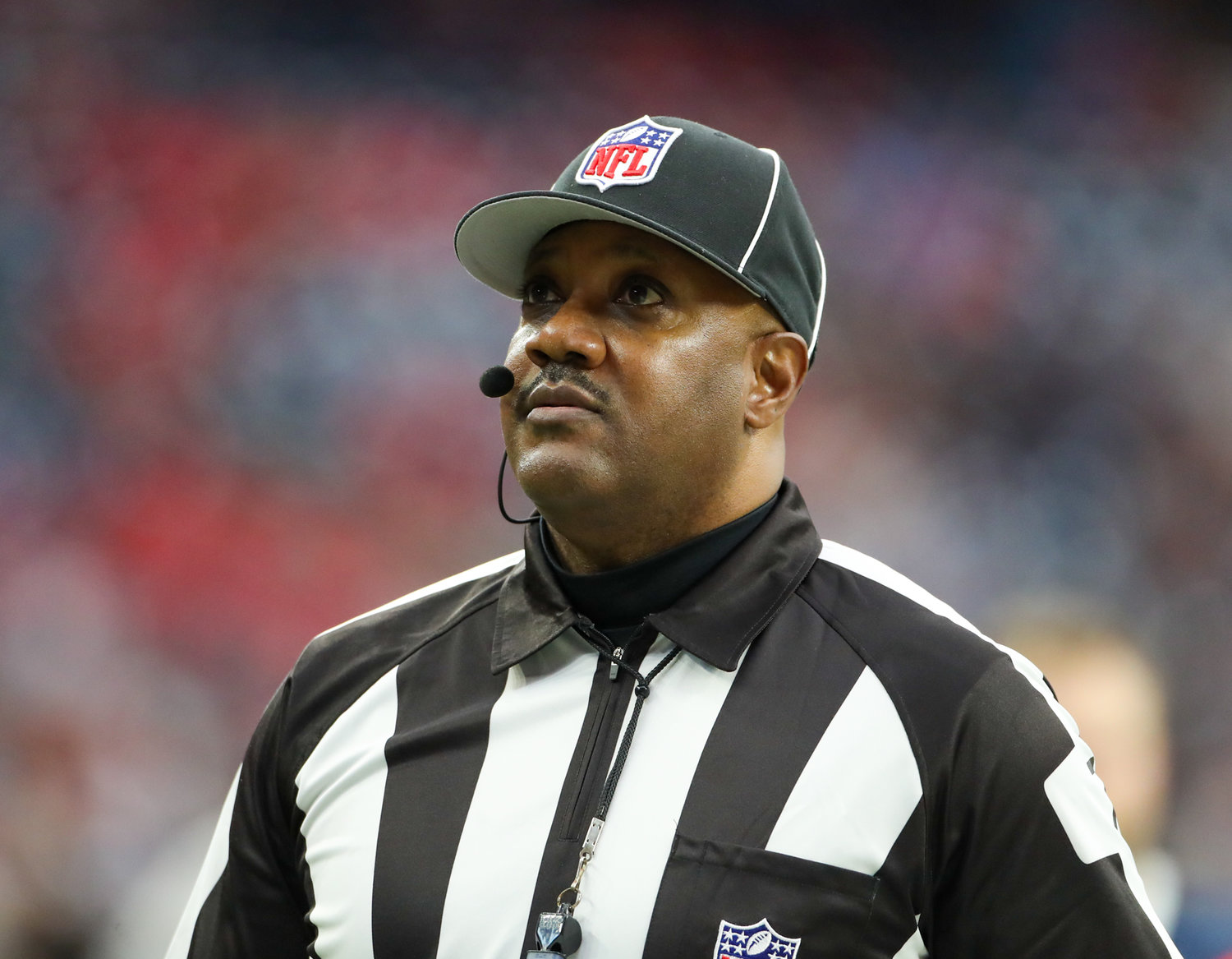 Side judge Keith Washington (7) during an NFL game between the Texans and the Colts on December 5, 2021 in Houston, Texas.