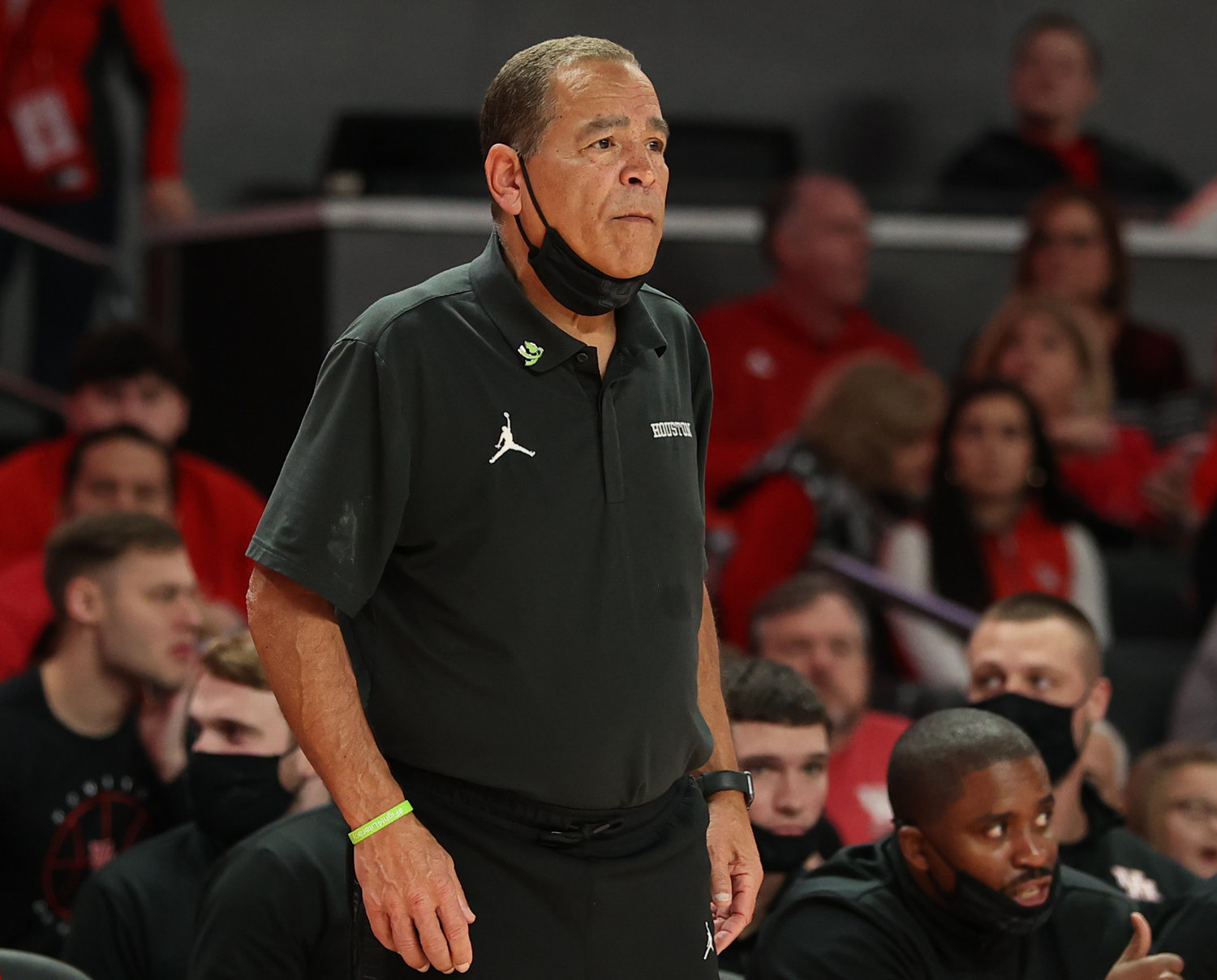 Houston Cougars head coach Kelvin Sampson during an NCAA men’s basketball game between Houston and Wichita State on Jan. 8, 2022 in Houston, Texas.