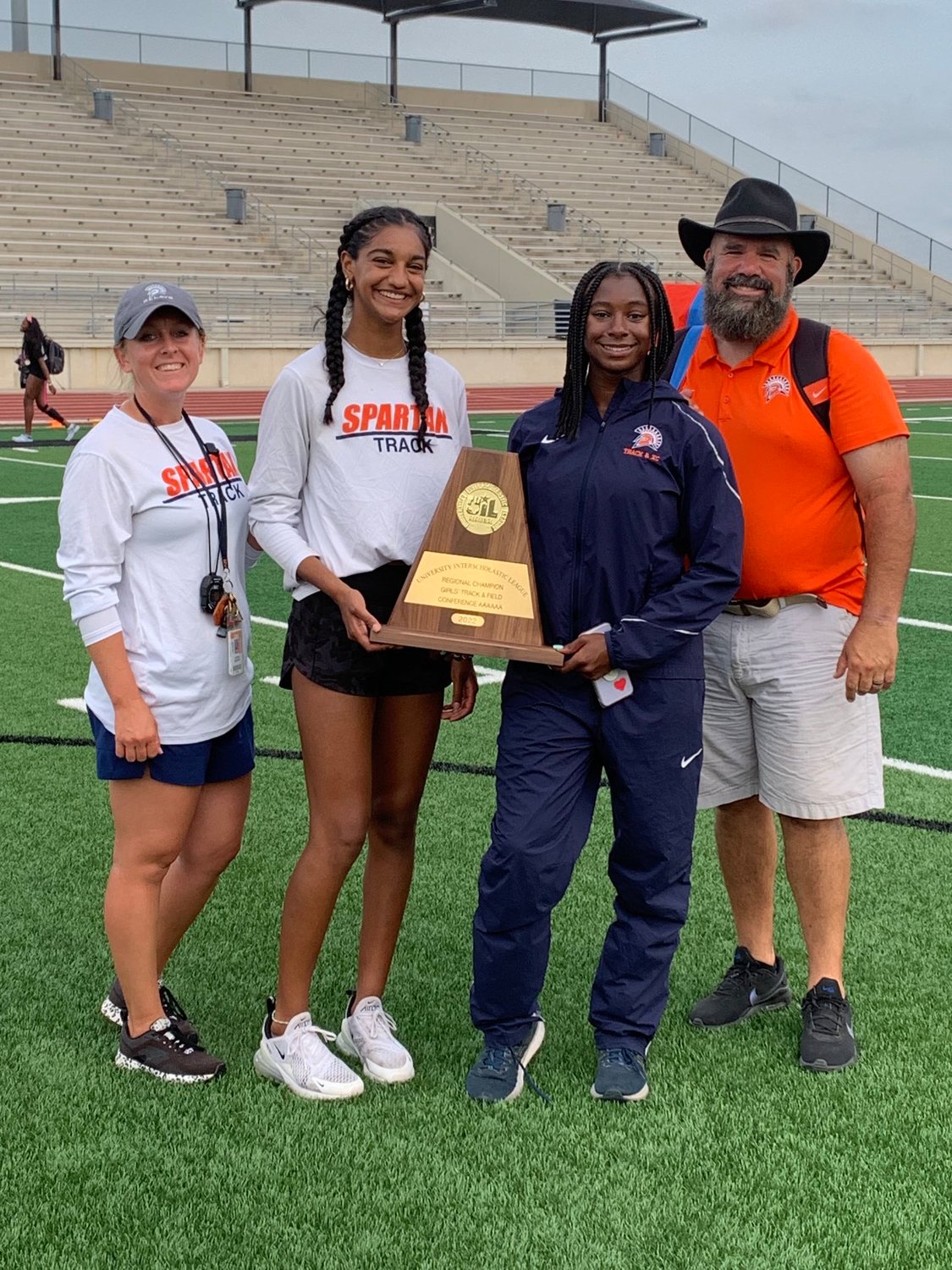 The Seven Lakes girls team won the Class 6A Region III meet with a number of athletes advancing to state.