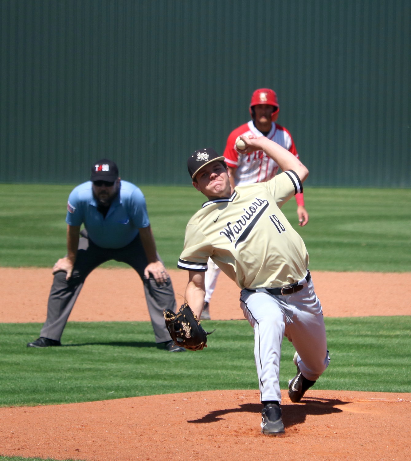 Davis Duhon pitches during Saturday's game between Katy and Jordan at the Katy baseball field.