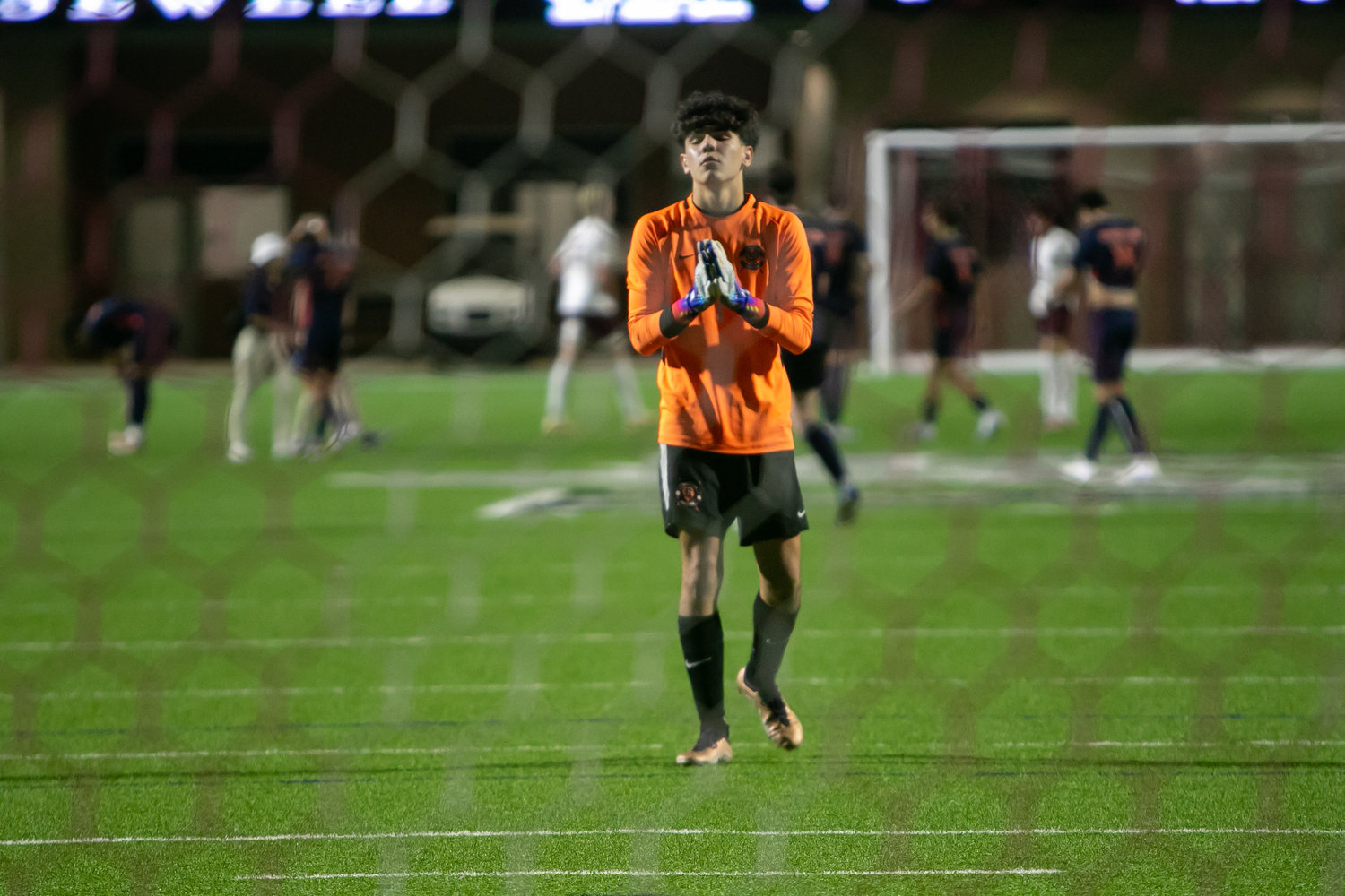 Ben Aviles Vera during Friday's Class 6A Regional Quarterfinal game between Seven Lakes and Cinco Ranch at Legacy Stadium.